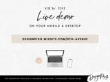 5th Avenue Social Wix Template