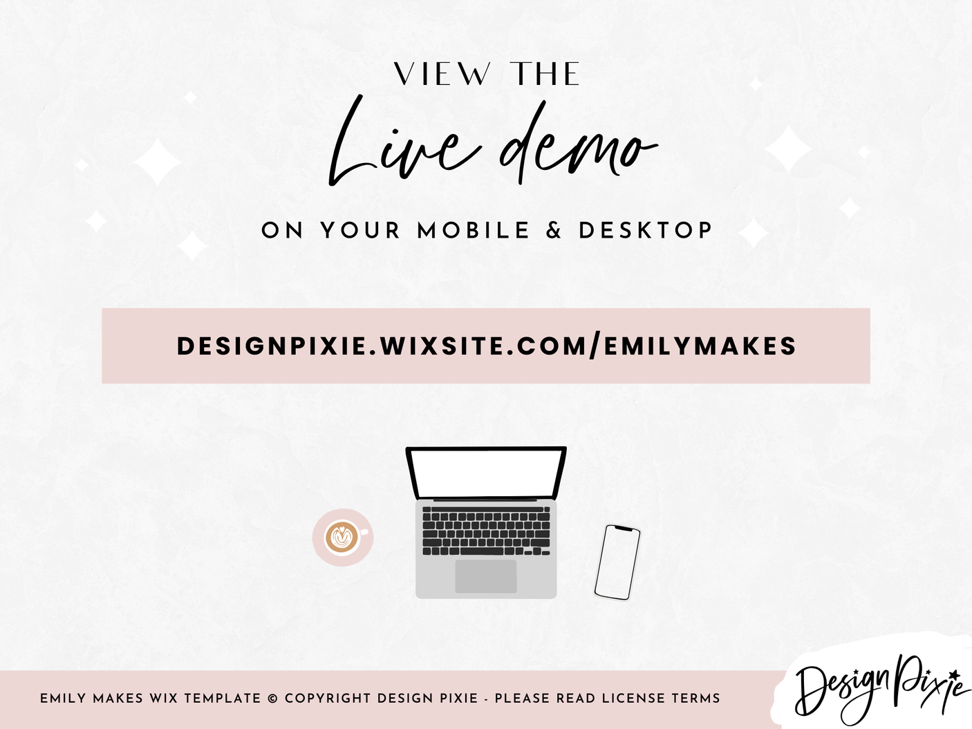 Emily Makes Wix Template