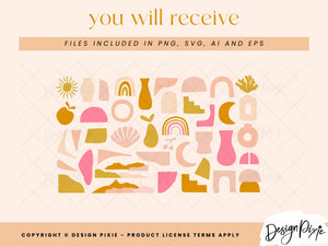 Abstract Shapes SVG Elements - Design Pixie