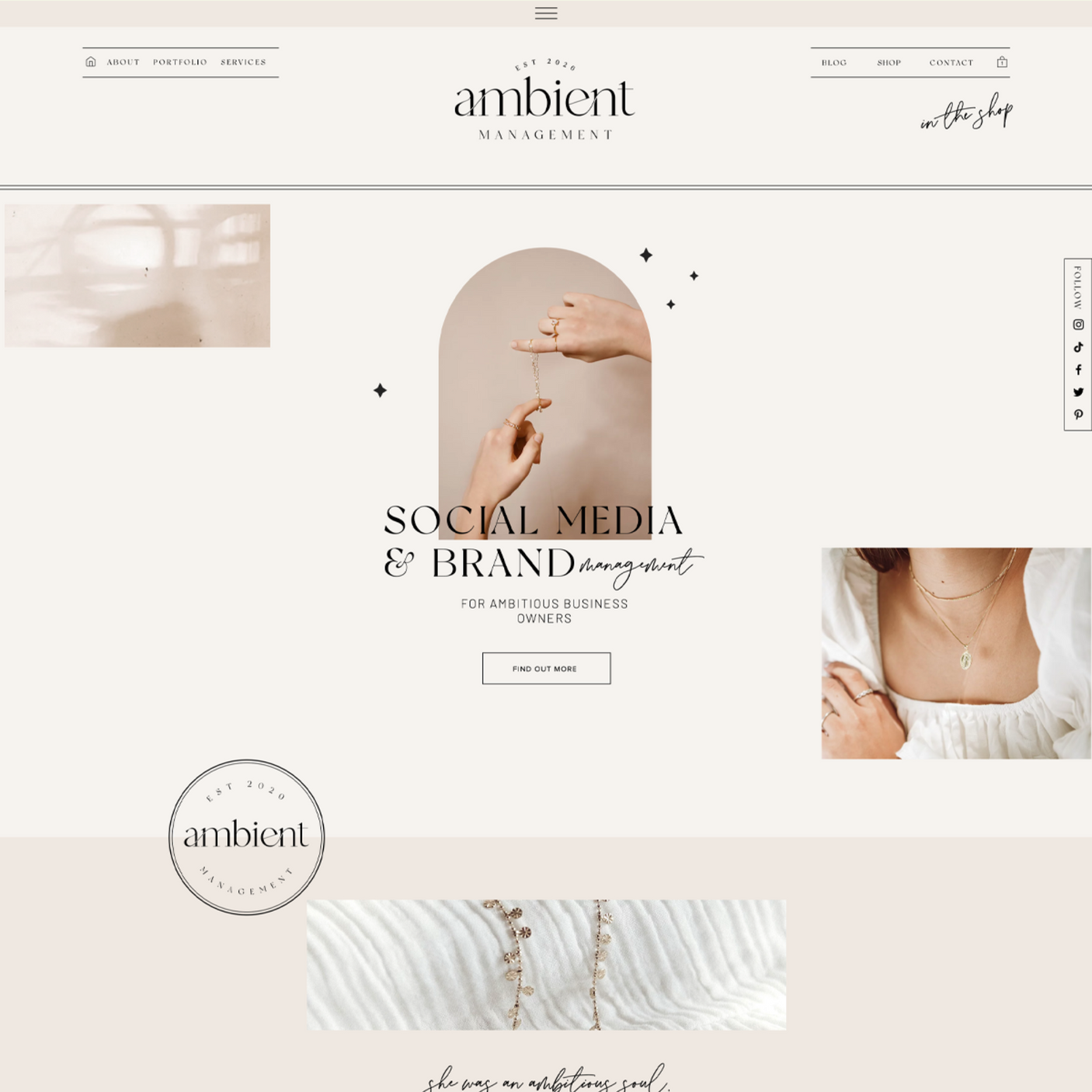 Ambient Wix Template - Design Pixie