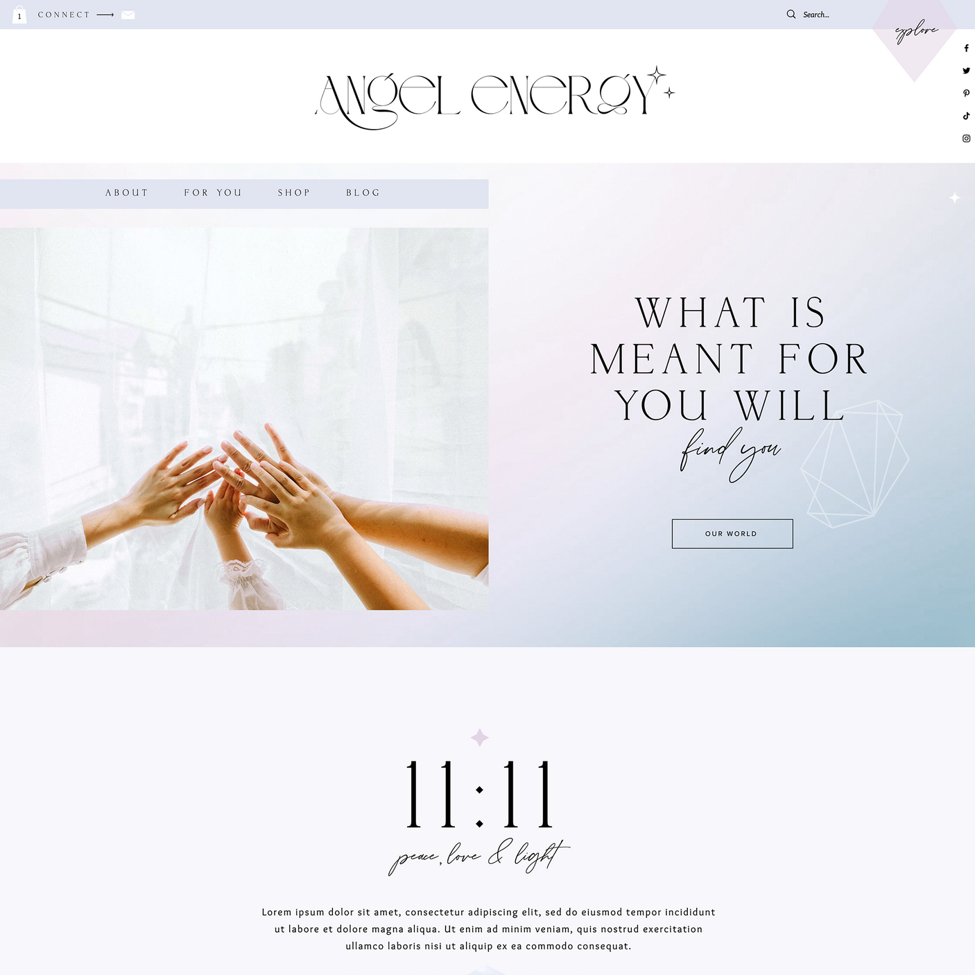 Angel Energy Wix Template - Design Pixie