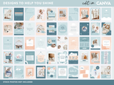 Baby Blue Instagram Templates