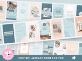 Baby Blue Instagram Templates