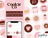 Bakery aesthetic Instagram highlight covers