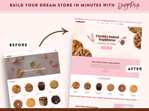 bakery website design for cupcakes loaded cookies and custom cakes