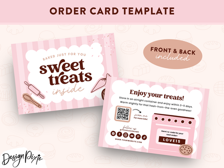Bakery Thank You Card Template