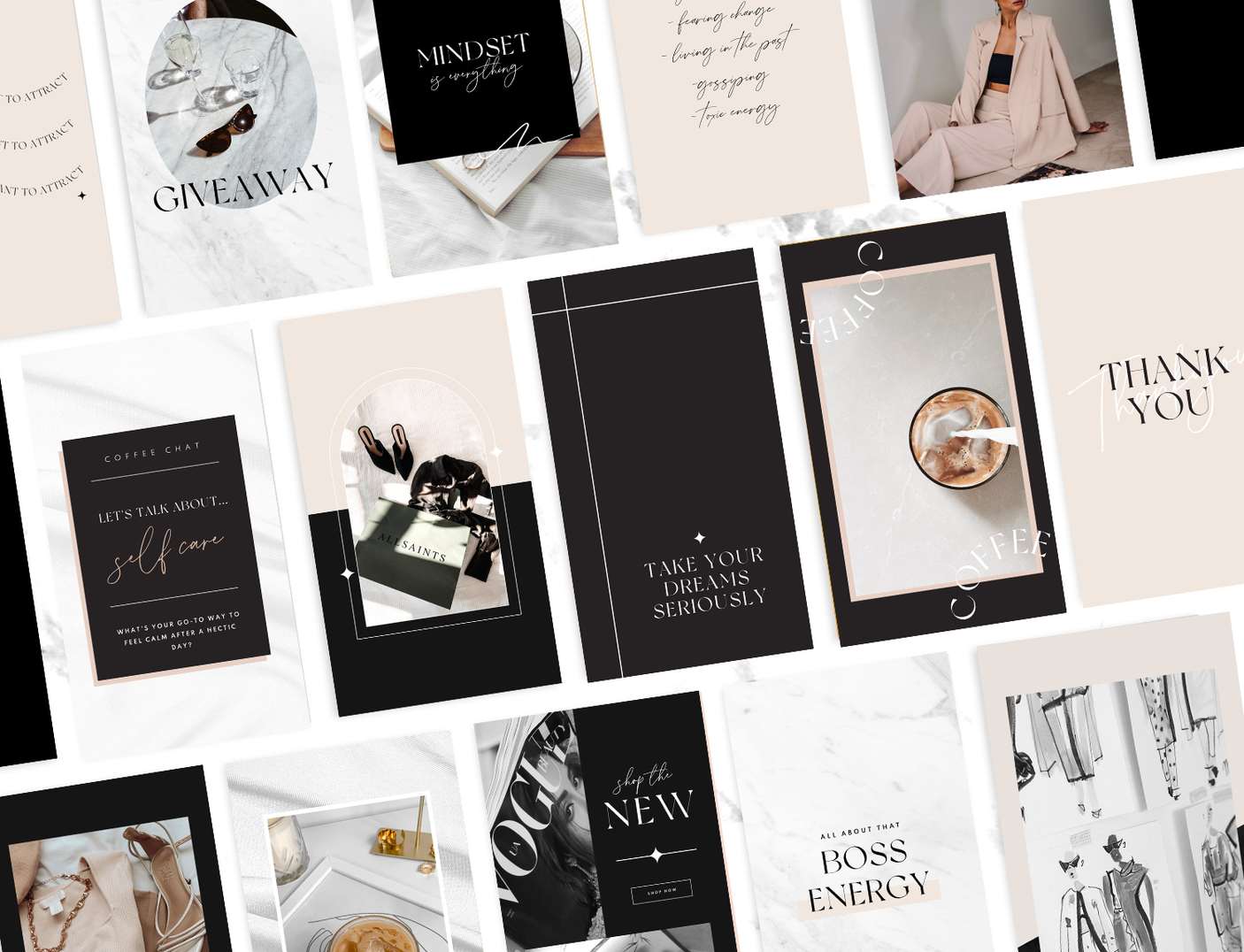 Luxe Edit Instagram Story Templates - Design Pixie