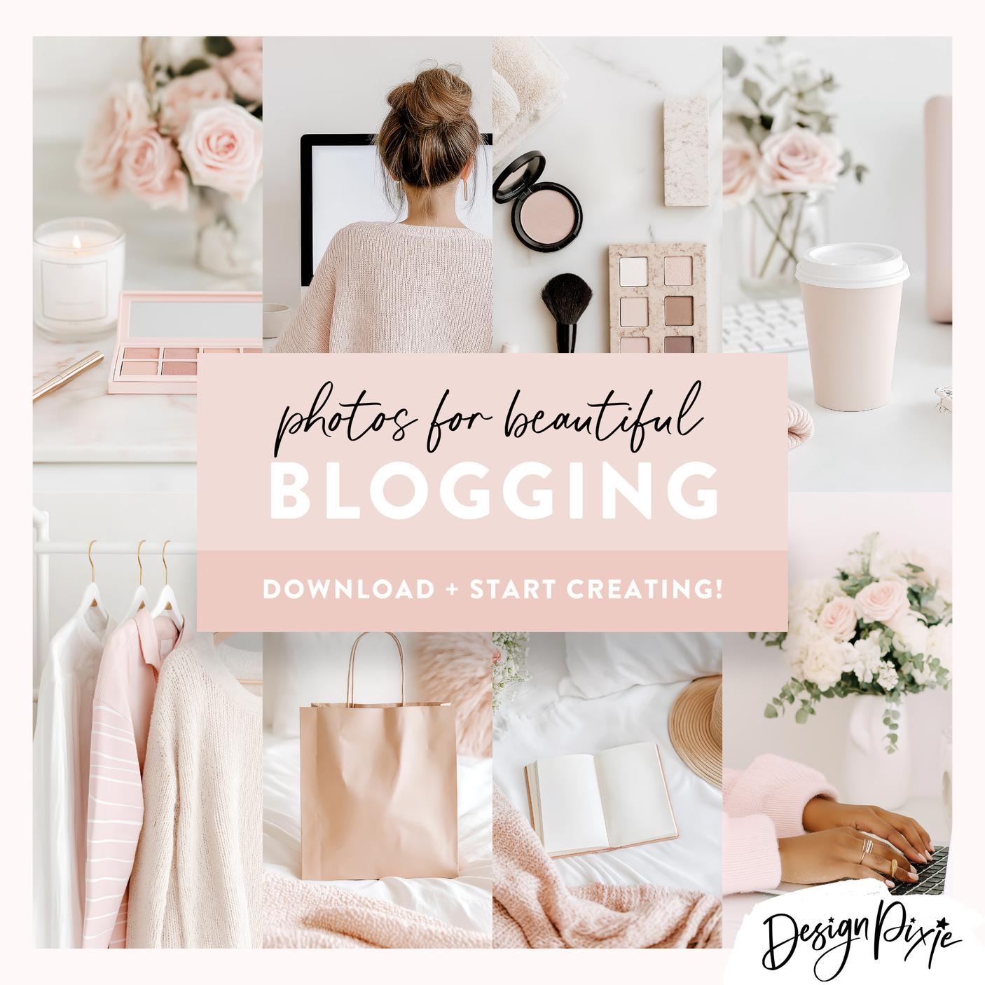Feminine styled stock photos for blogging