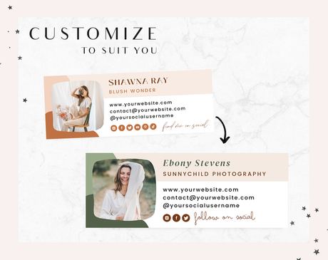 Blush Wonder Email Signature Template - Design Pixie