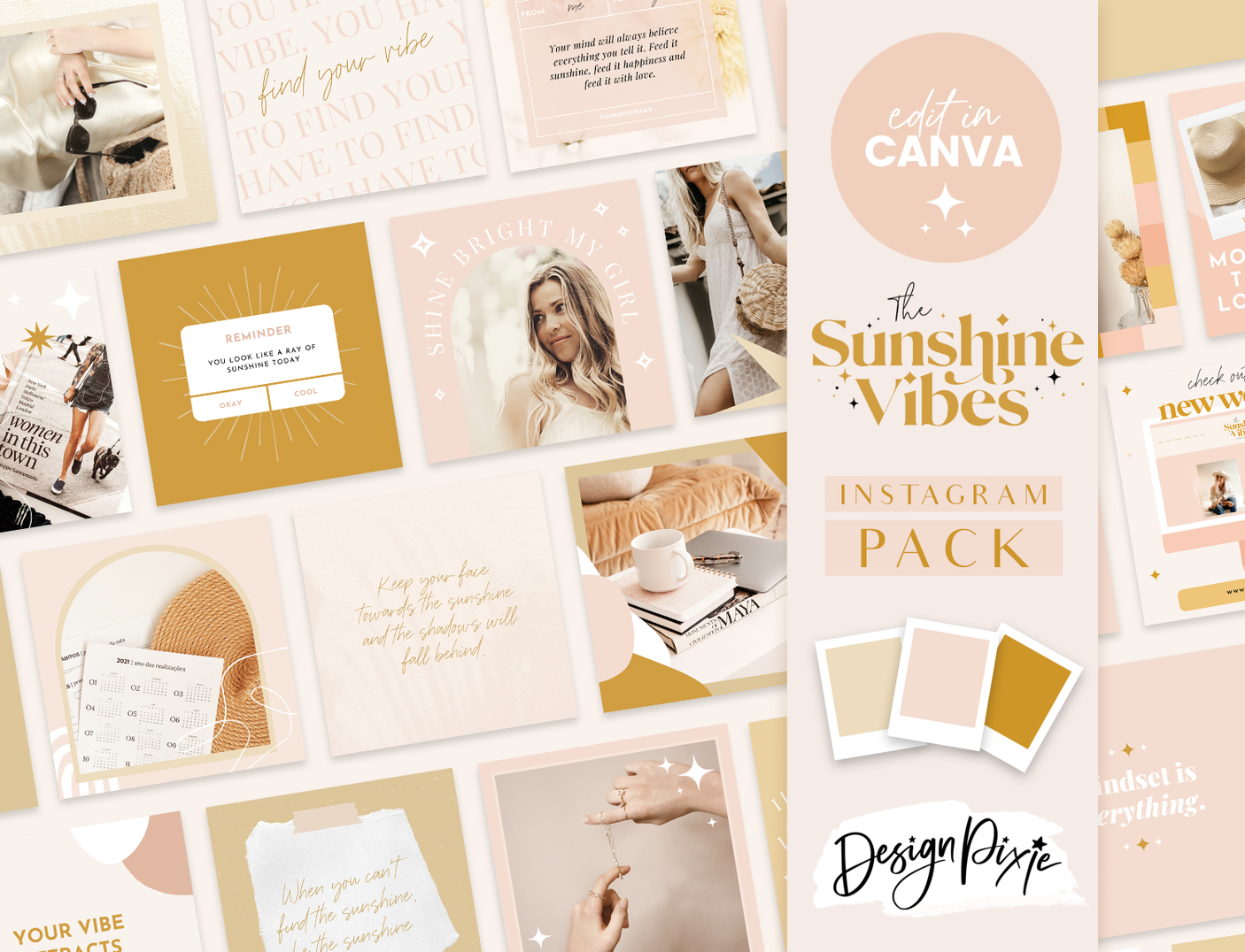 Sunshine Vibes Instagram Post Templates