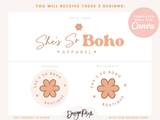 She's So Boho Logo Template - Design Pixie