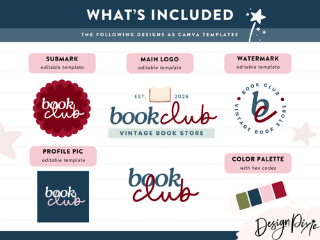 Book Logo Design Template