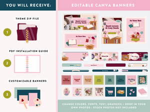 Book Shopify Theme - Canva banner templates
