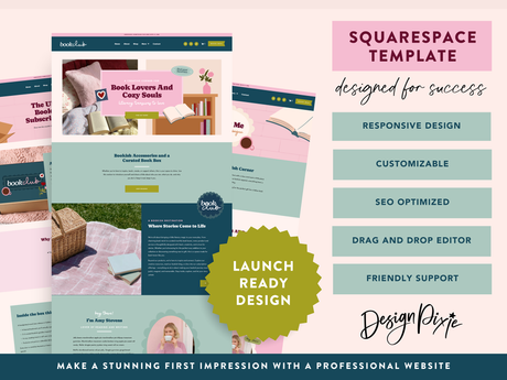 Bookish Squarespace Template