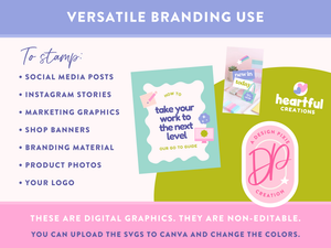 Cute Digital Branding Stamps