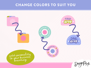 Cute Digital Branding Stamps