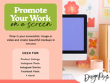 Colorful iMac Desktop Mockup