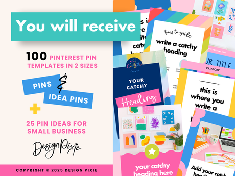 Colorful Pinterest Templates