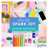 Bright colorful stock photos for teachers, craft bloggers and creatives
