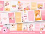 Bright Pink Instagram Templates