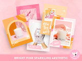 Bright Pink Instagram Templates