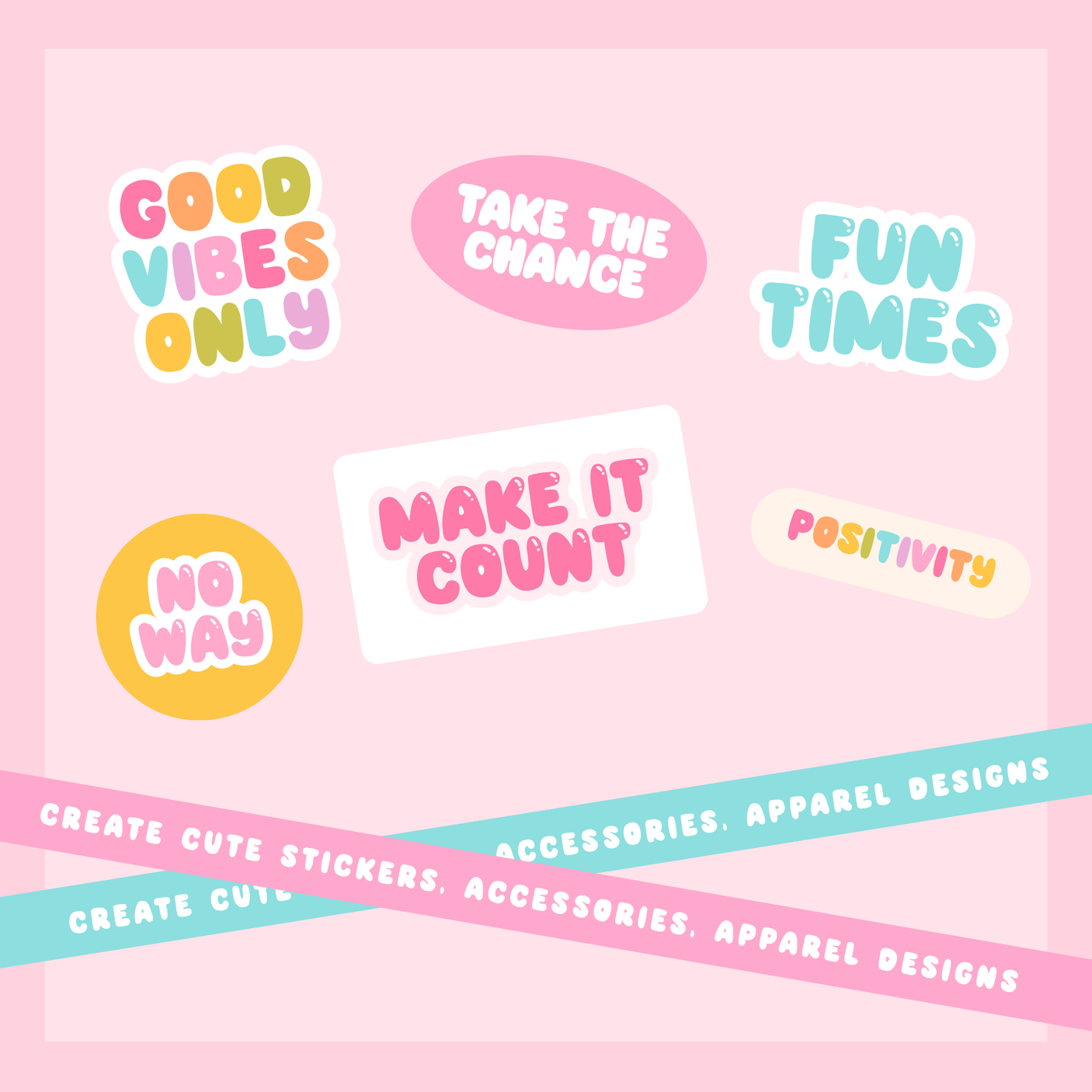 Cute bubble font letters with shiny effect for t-shirt designs and sticker creations