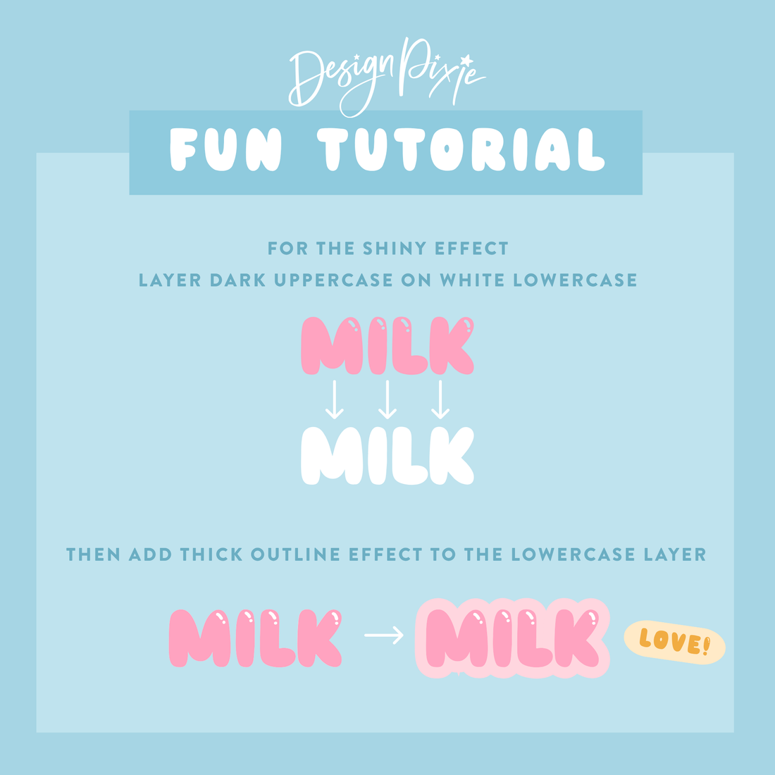 Bubble Font With Shine - Milk Shake Font – Design Pixie