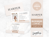 Business Card Template - Harper Skies - Design Pixie