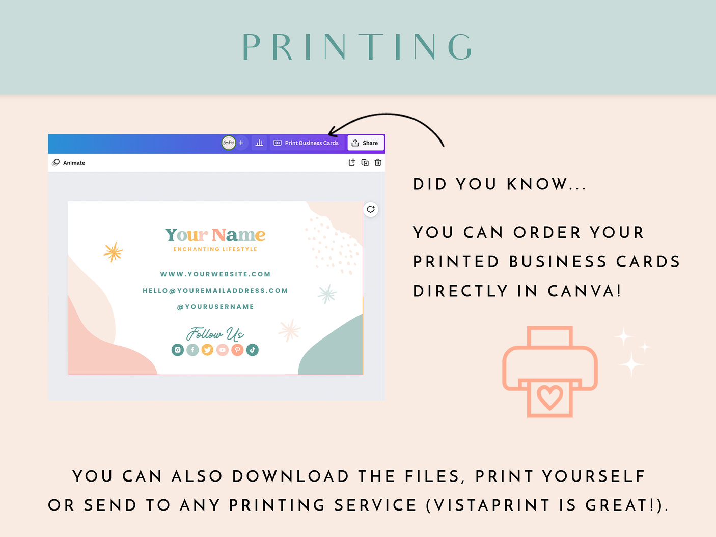 Enchanting Business Card Template - Design Pixie