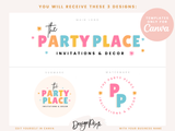 The Party Place Logo Template - Design Pixie