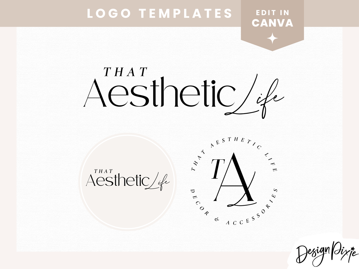 Aesthetic Logo Design Template - Design Pixie