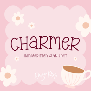 Charmer font - cute bookish cottagecore slab serif