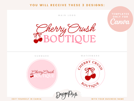 Cherry Logo Design Template