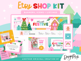 Colorful Christmas Etsy Shop Kit