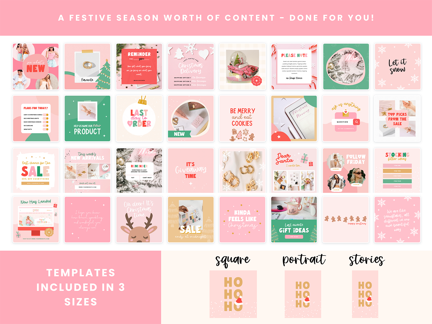 Christmas Instagram Bundle - Design Pixie