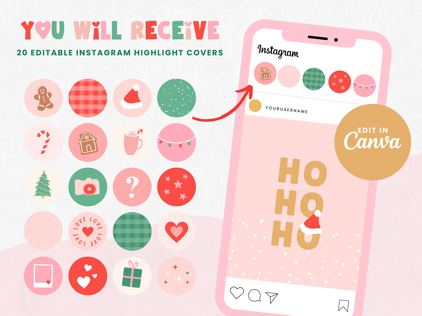 Christmas Instagram Bundle - Design Pixie