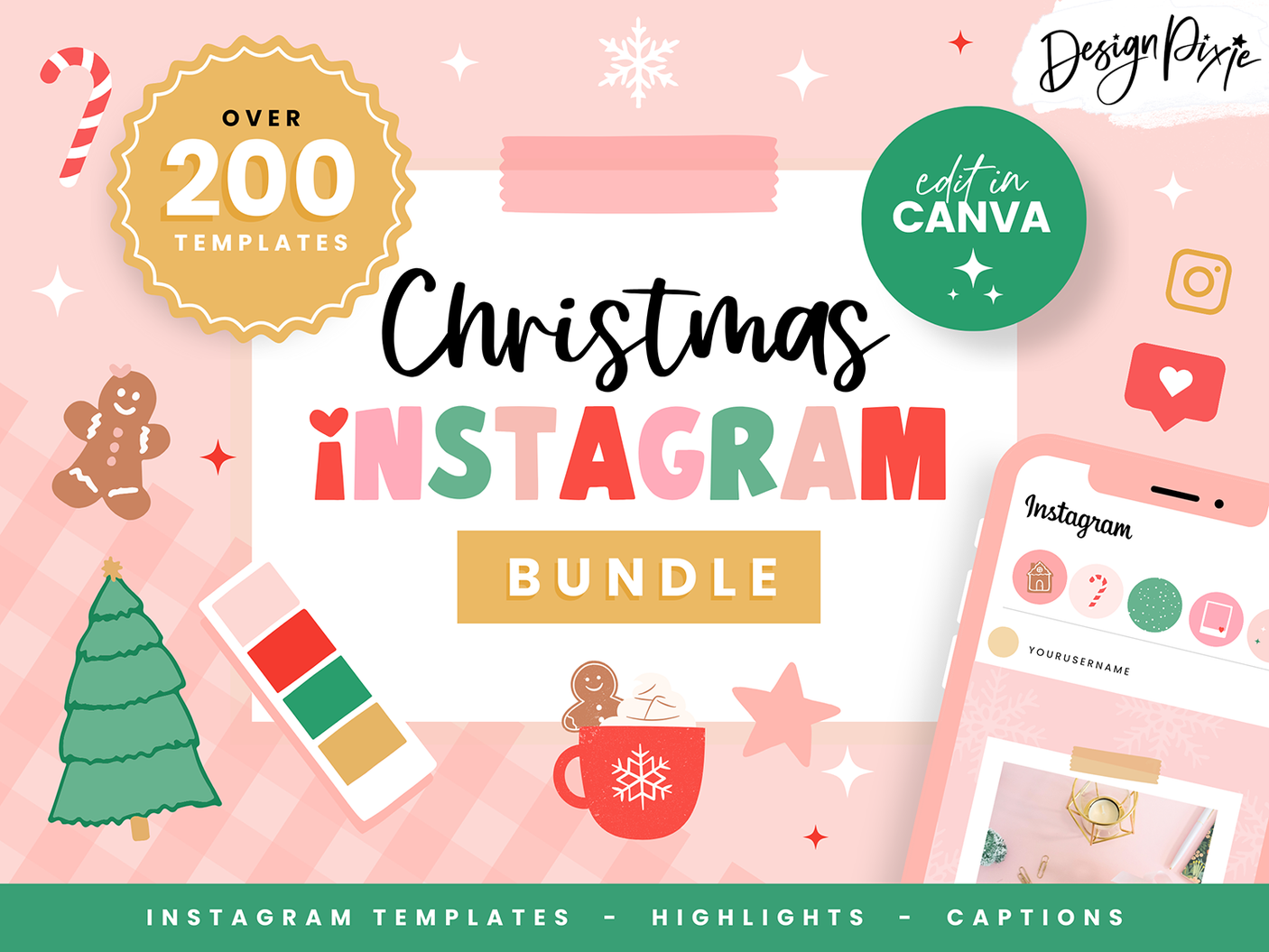 Christmas Instagram Bundle - Design Pixie