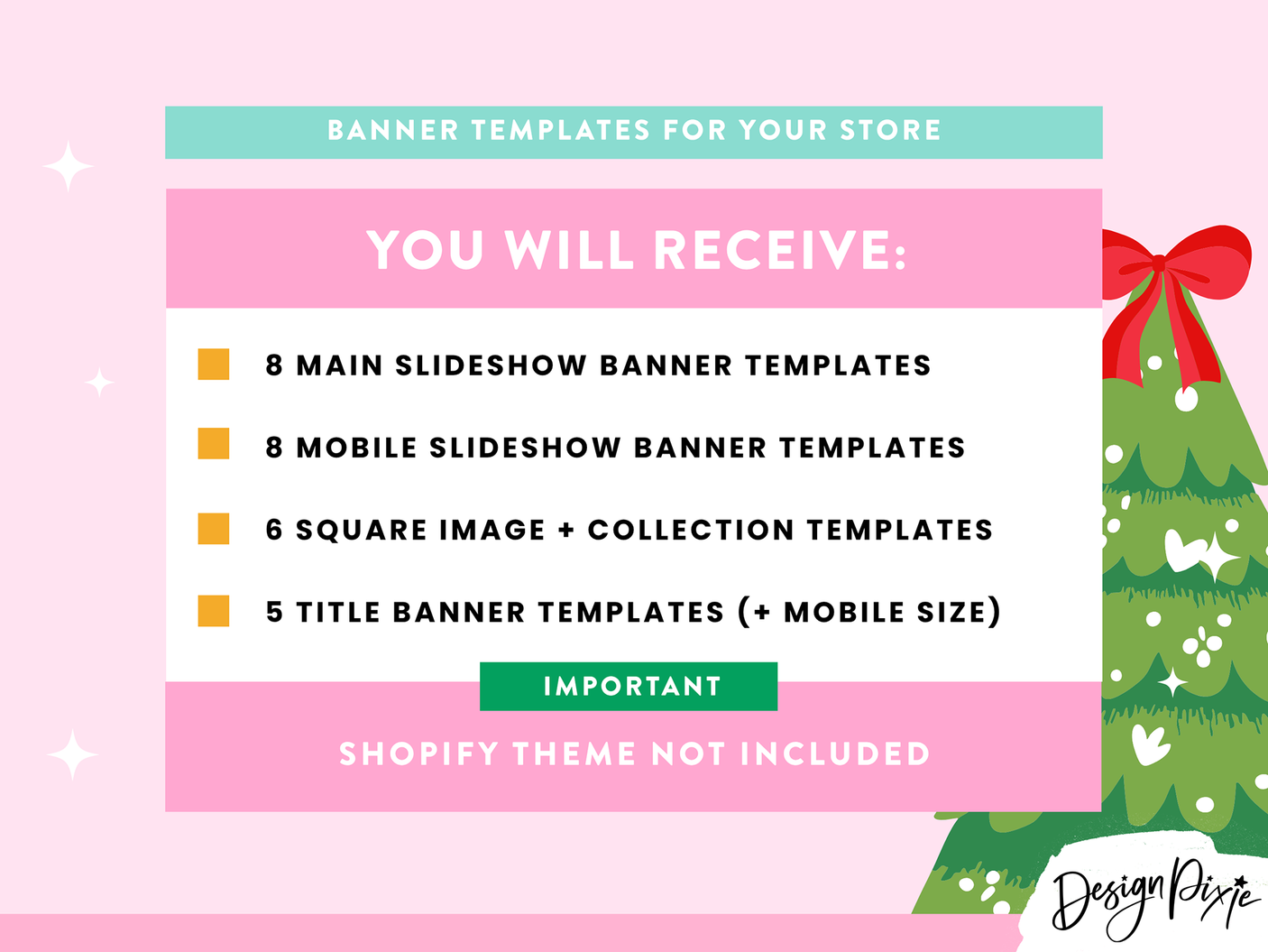 Colorful Christmas Shopify Banner Templates