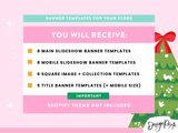 Colorful Christmas Shopify Banner Templates