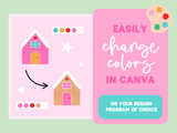 Colorful Christmas SVG Clipart