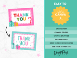 Colorful Christmas Thank You Card Template