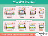 Fun Colorful iMac Mockup
