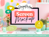 Fun Colorful iMac Mockup