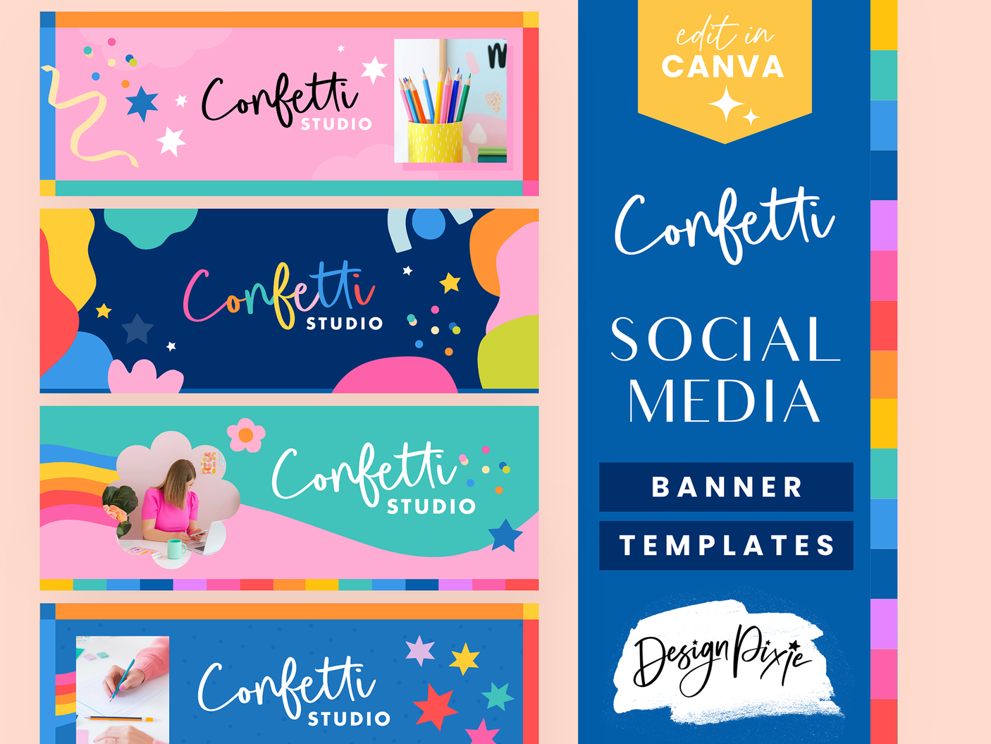 Colorful Social Media Banner Templates