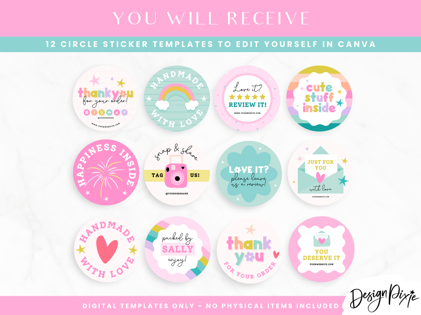 Craft Sticker Label Templates