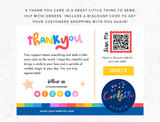 Colorful Thank You Card Template