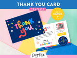 Colorful Thank You Card Template