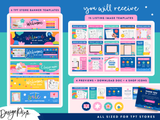 Colorful TPT Store Banner Templates