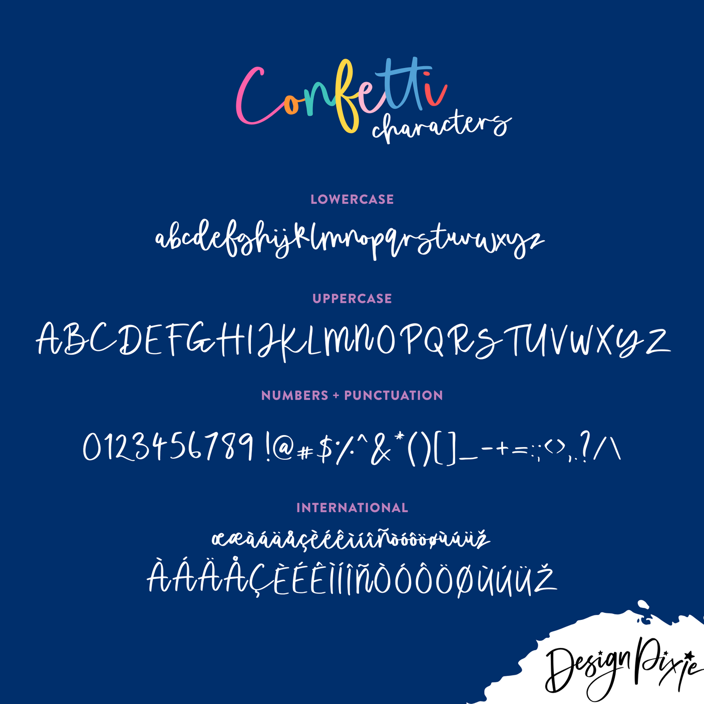Confetti Font