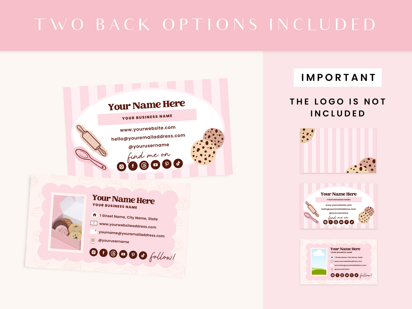 Cookie Business Card Template